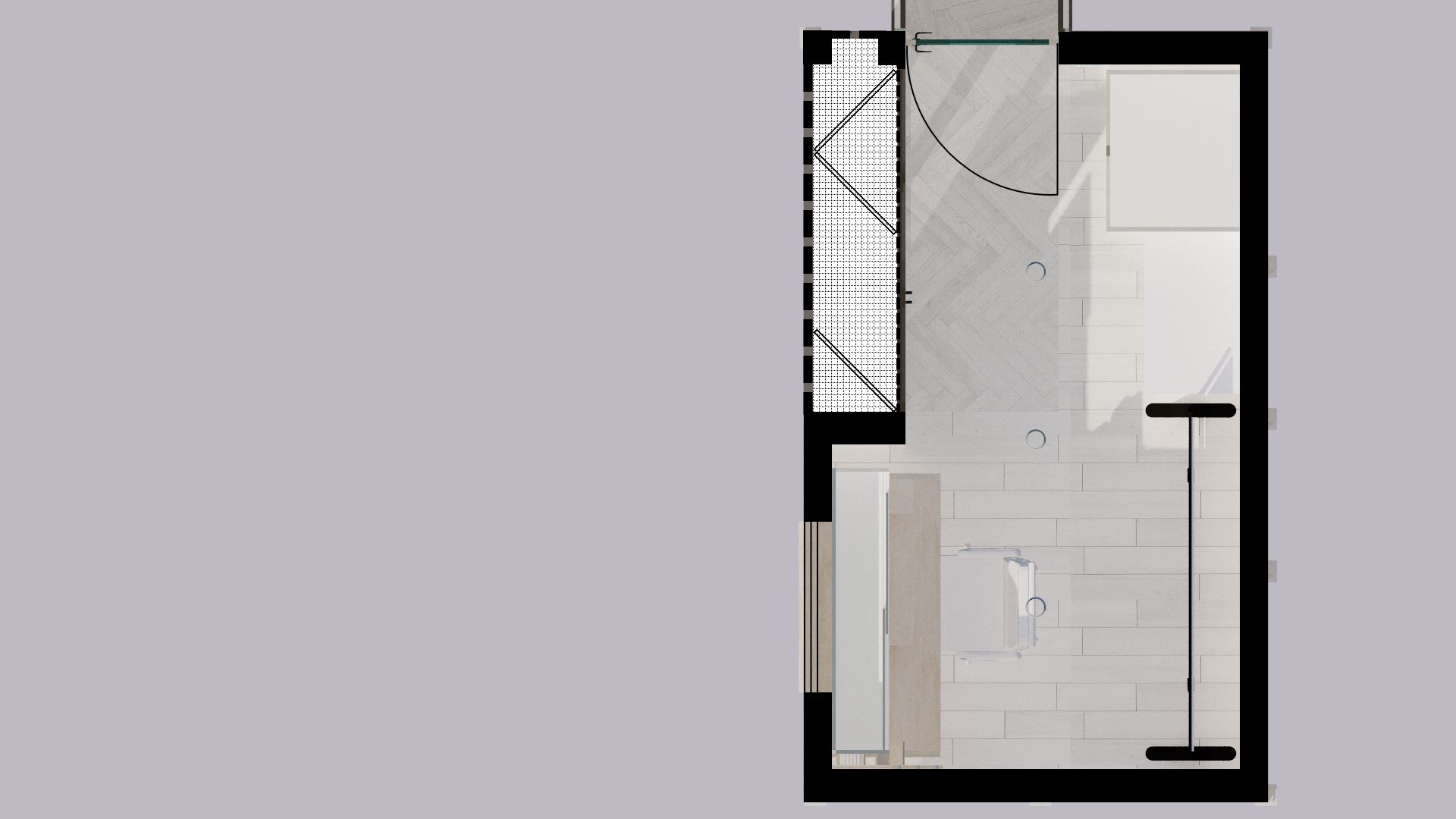 A plan view of the annexe.
